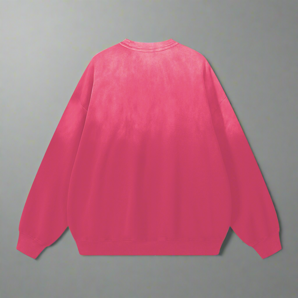 Effortless Washed Sweatshirt - Pink