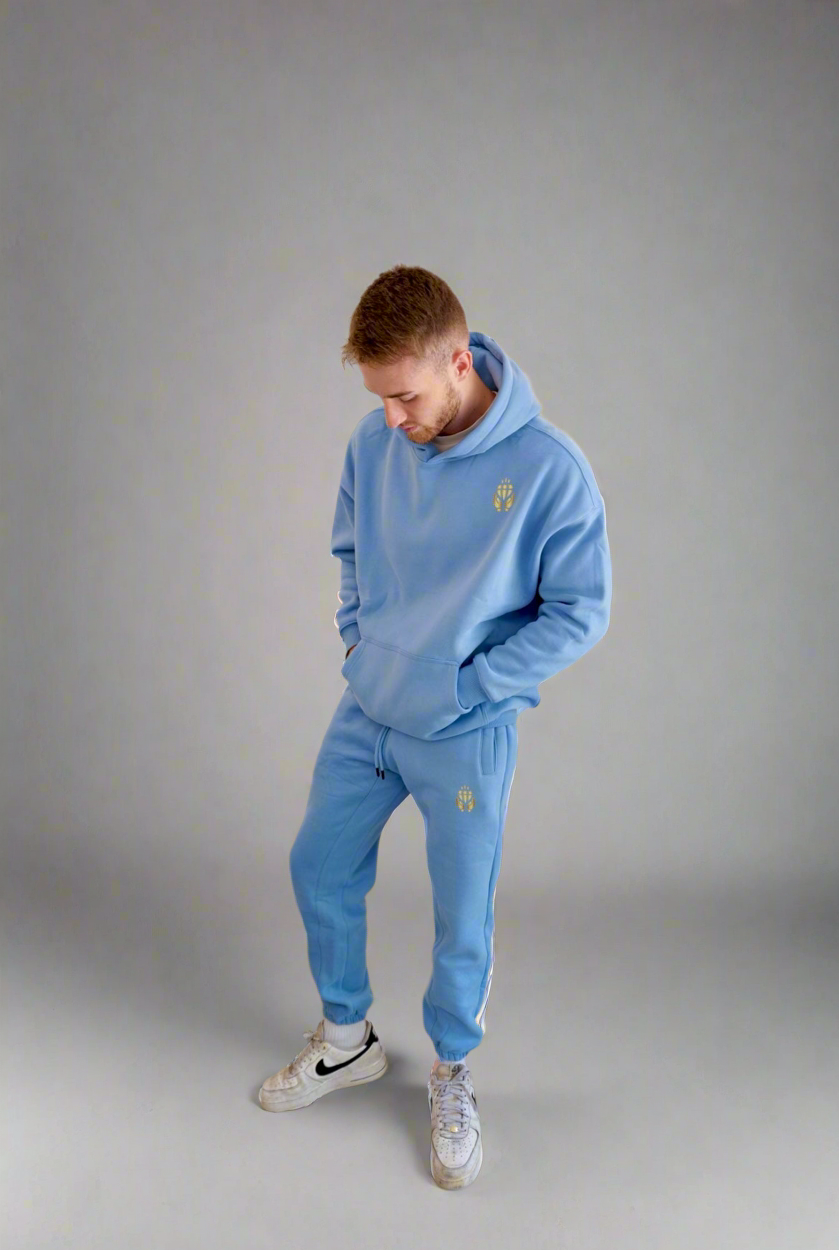 Oversize Premium Hoodie - Medium Blue