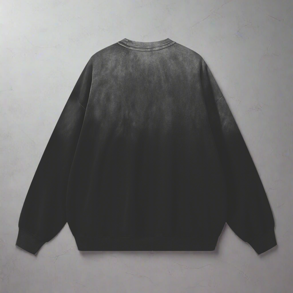 Effortless Washed Sweatshirt - Black