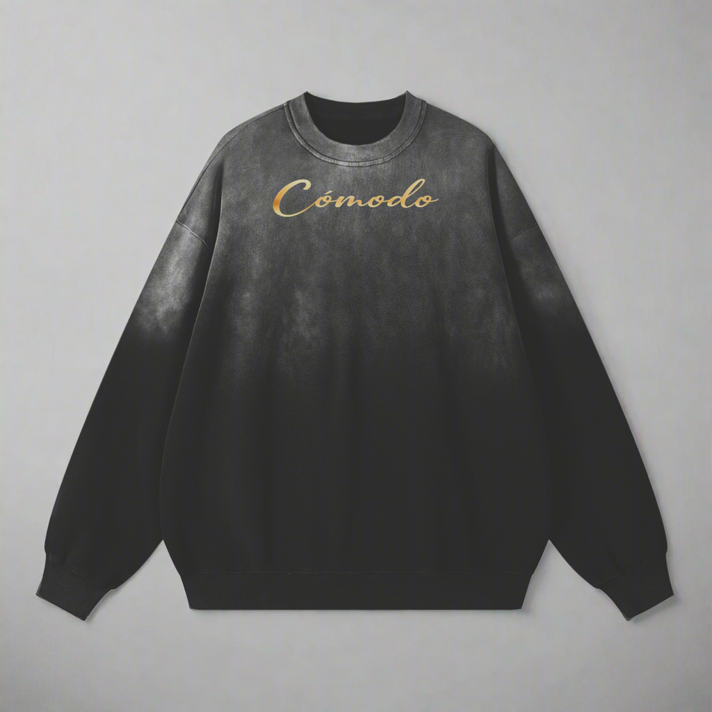 Effortless Washed Sweatshirt - Black