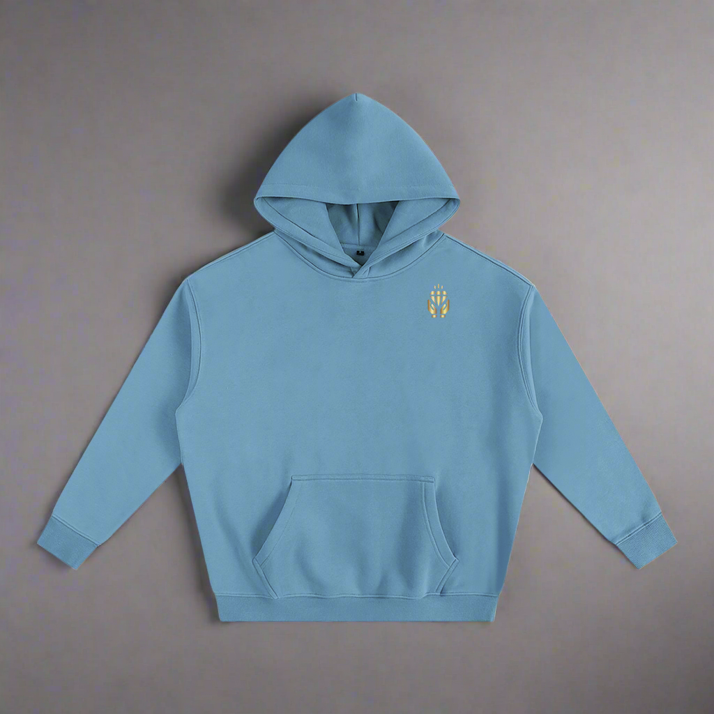 Oversize Premium Hoodie - Medium Blue