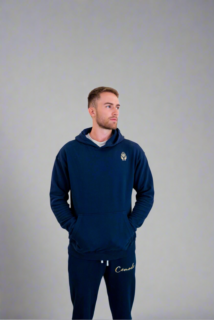 Essential Hoodie V2 - Navy Blue