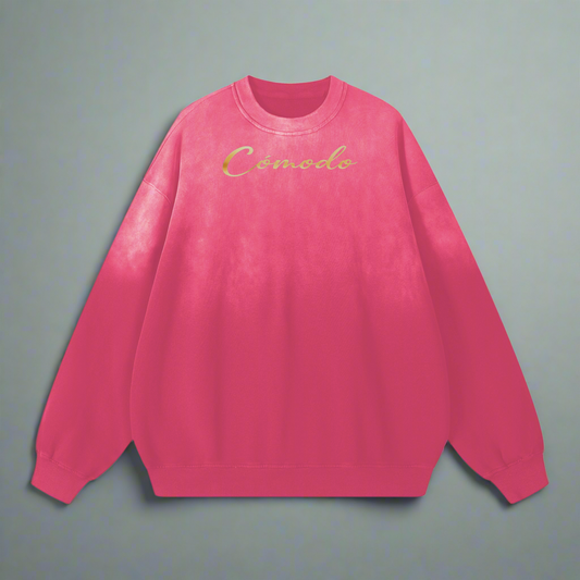Effortless Washed Sweatshirt - Pink