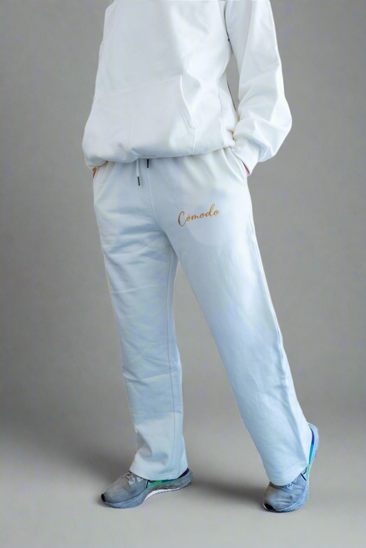 Comfort+ Loose Trackpants - Lucent White