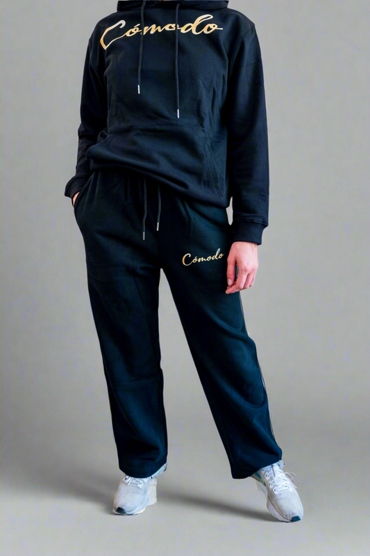 Comfort+ Loose Trackpants - Black Beauty