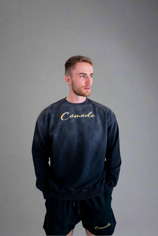 Effortless Washed Sweatshirt - Black