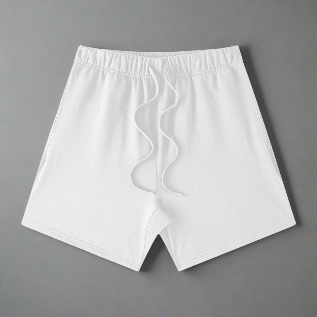 Premium Track Shorts - White