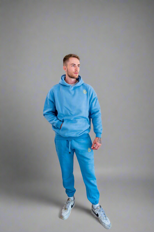 Oversize Premium Hoodie - Medium Blue