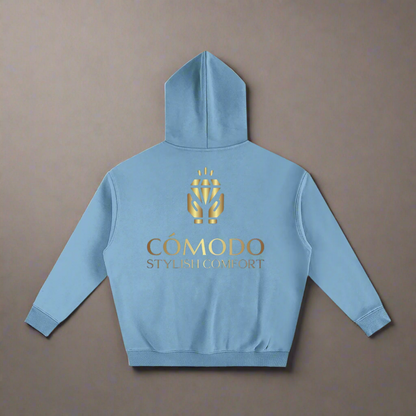 Oversize Premium Hoodie - Medium Blue